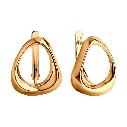 Cercei din Argint placat cu Aur - 2