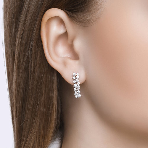 Cercei din Argint cu Zirconiu - 2