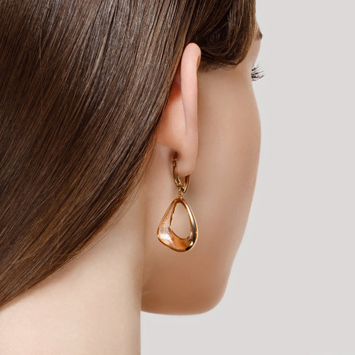 Cercei din Argint placat cu Aur  - 3