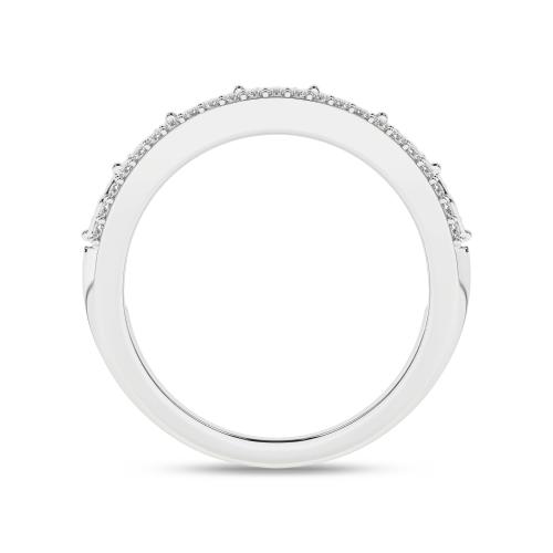 Inel din Aur Alb 14K cu Diamante 0.20Ct - 3