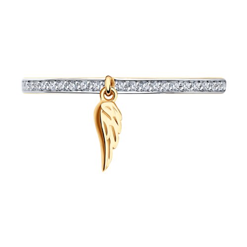 Inel din Aur Roz 14K cu Diamante - 2