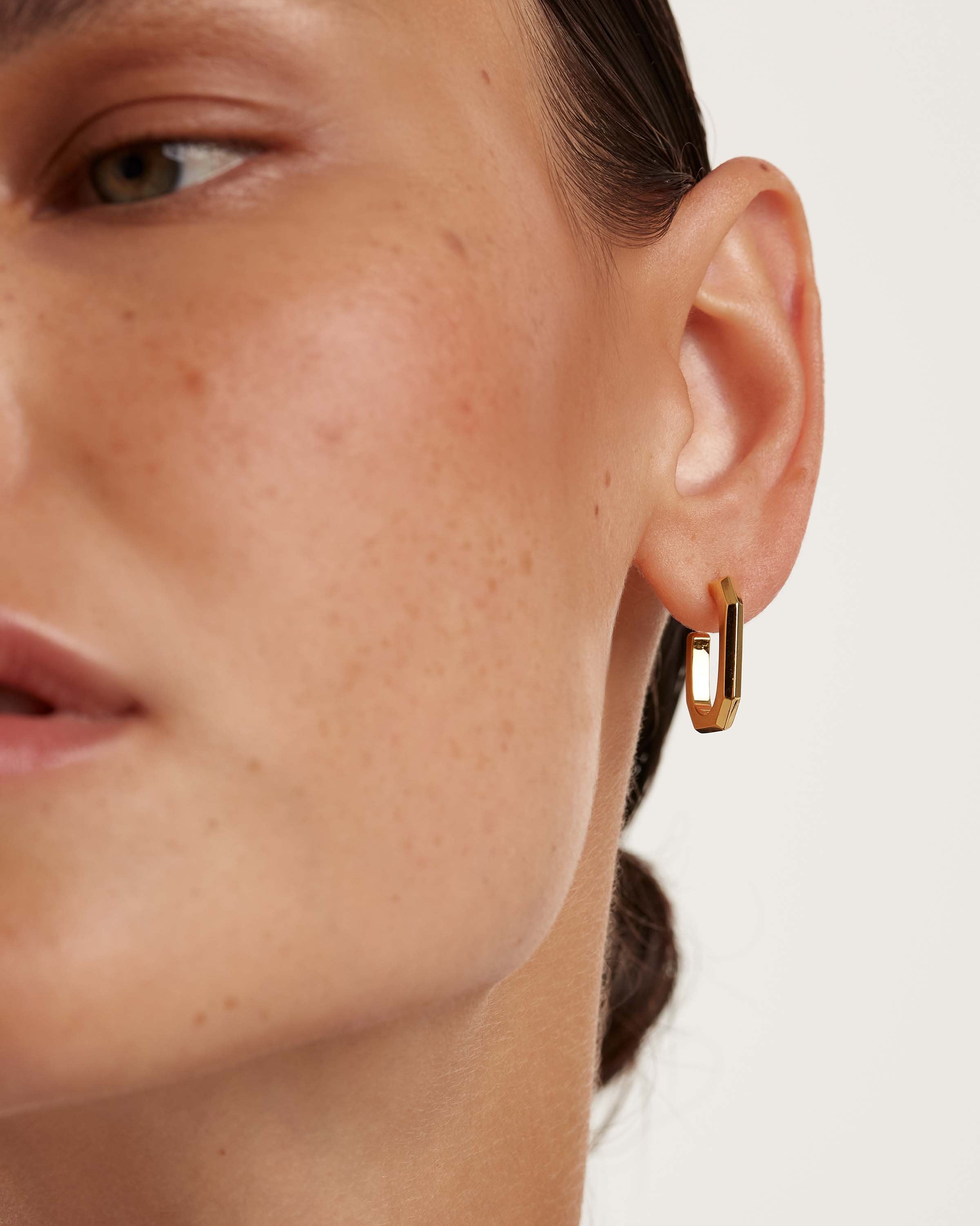 Cercei din Argint placat cu Aur cu Zirconiu - 5