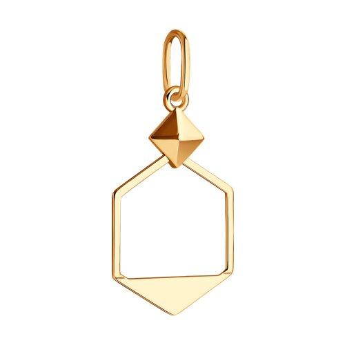 Pandantiv din Aur Roz 14K - 2