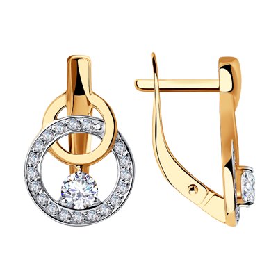 Cercei din Aur 14K cu Zirconiu - 2