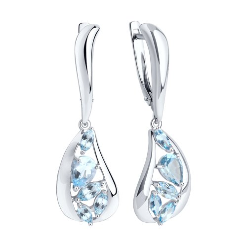 Cercei din Argint cu Topaz - 2