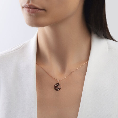 Pandantiv din Aur Roz 14K - 2