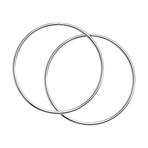 Cercei Congo din Argint diametrul 45mm - 2