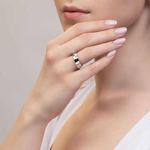 Verigheta din Aur Alb 14K cu Diamante - 4