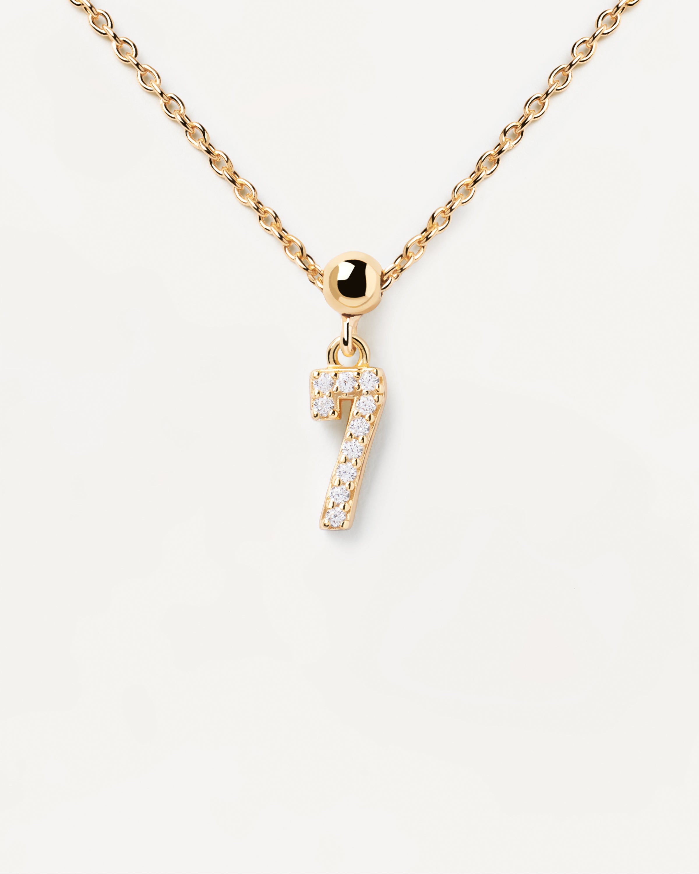 Pandantiv Charm din Argint placat cu Aur cu Zirconiu - 7