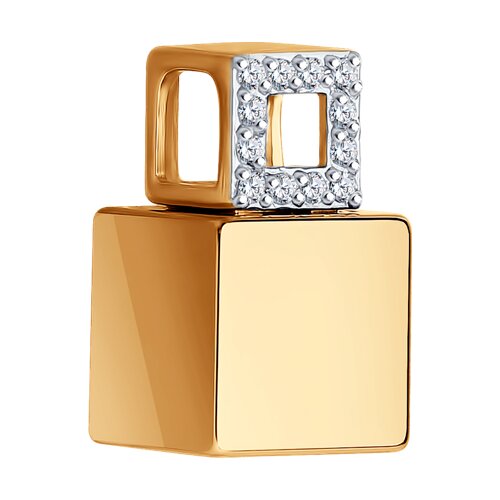 Pandantiv din Ceramica cu Aur Roz 14K si Diamant - 2