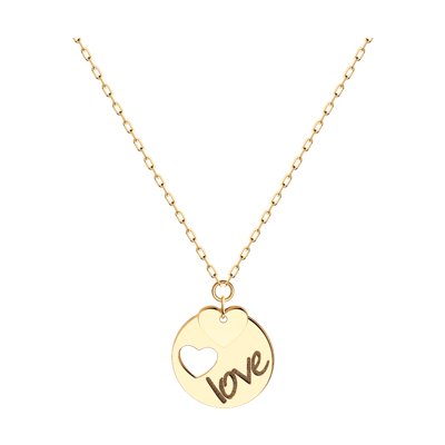 Colier din Aur Roz 14k - 1