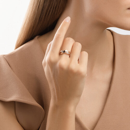 Inel din Aur Roz 14k - 2