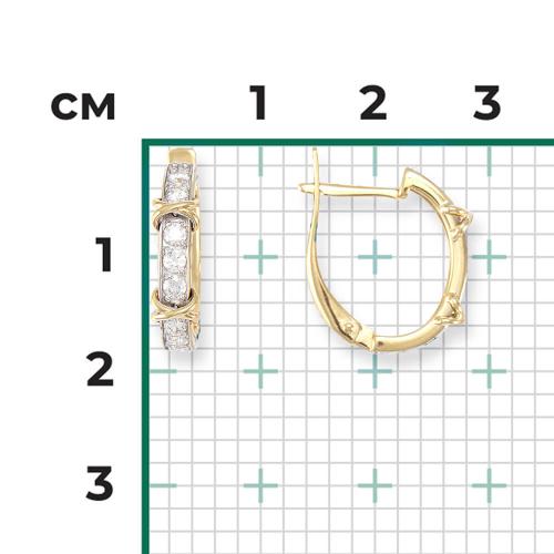 Cercei Aur Galben 14K cu Zirconiu - 2