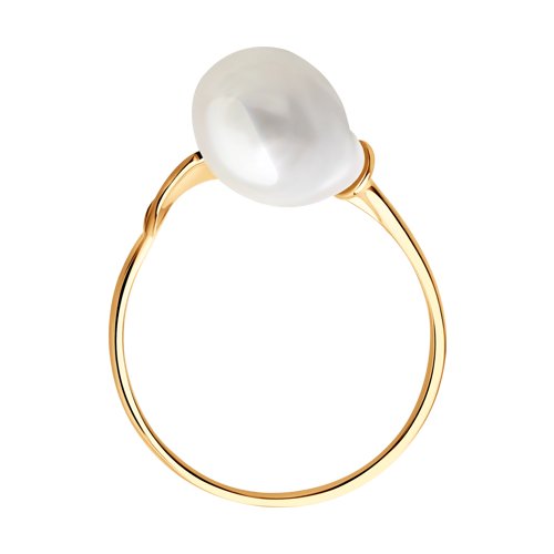 Inel din Aur Roz 14K cu Perla - 2