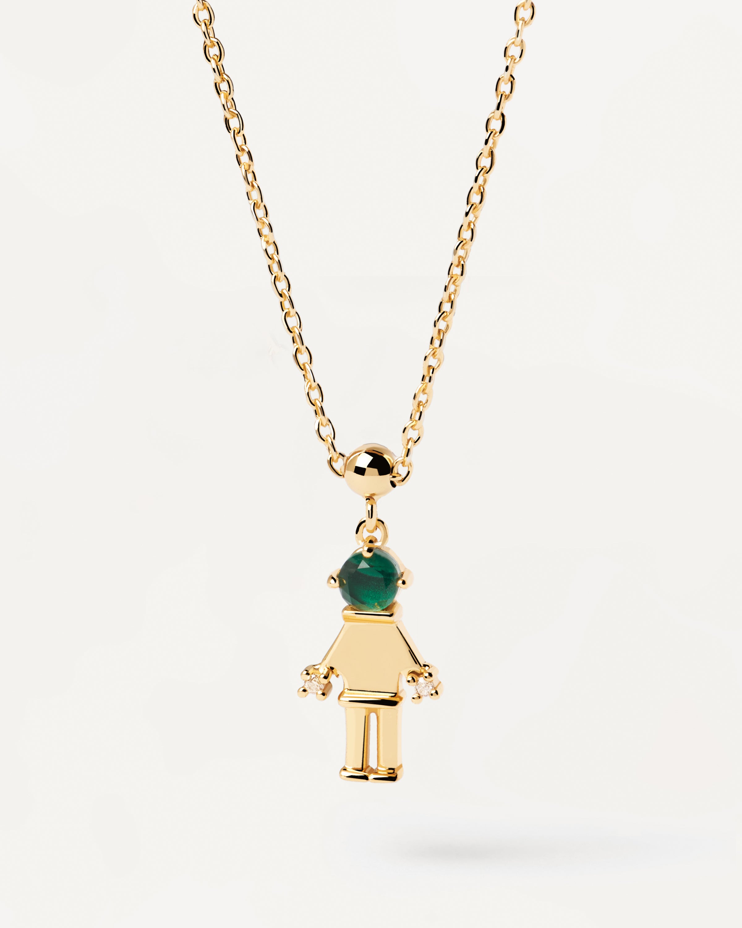 Pandantiv din Argint placat cu Aur cu Malachit - 4