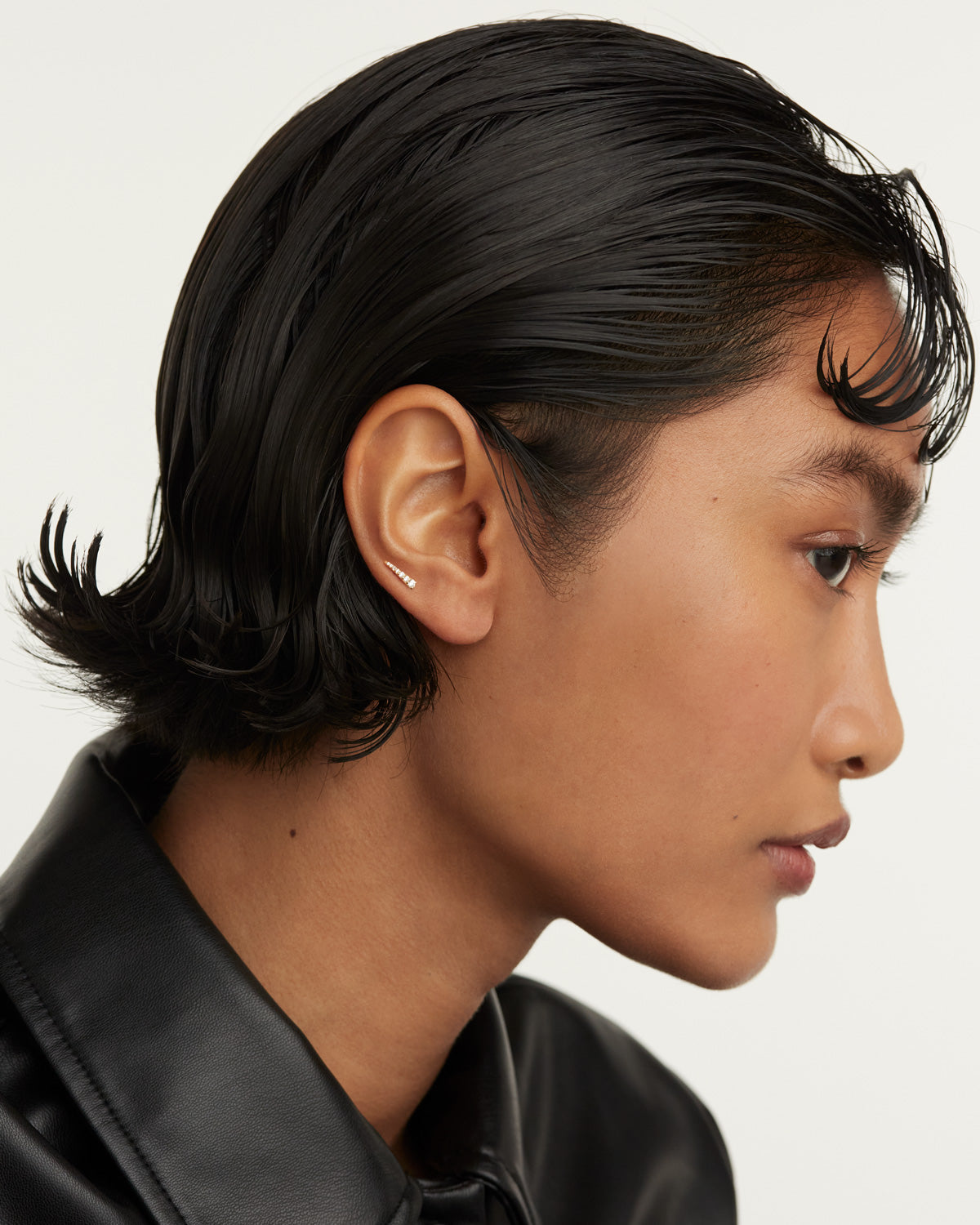 Cercei din Argint placat cu Aur cu Zirconiu - 6