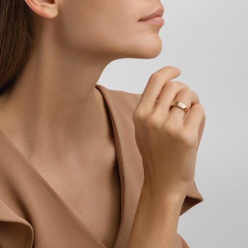 Inel din Aur Galben 14K cu Zirconiu - 2