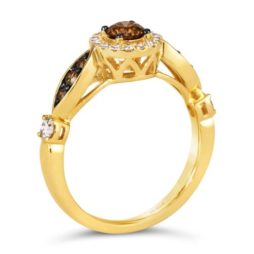 Inel din Aur Galben 14K cu Diamante 0.71Ct - 3