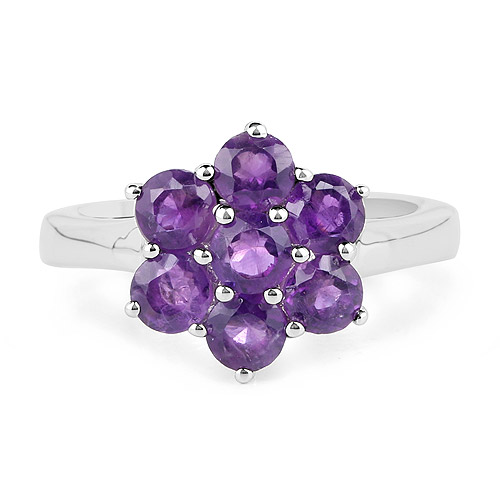 Inel din Argint cu Ametist 1.68 Carate Floare - 3