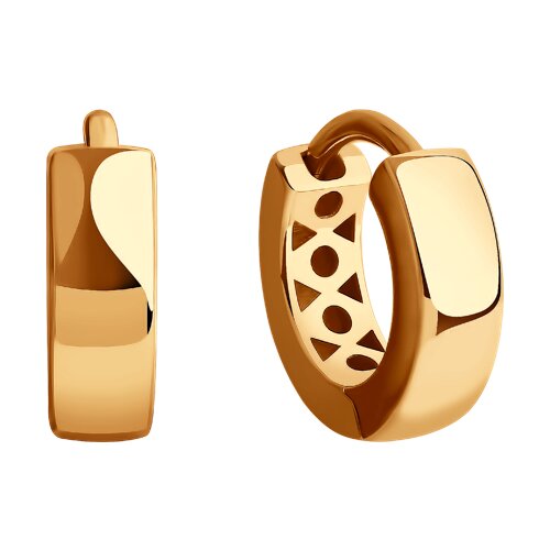 Cercei din Aur Roz 14k - 2