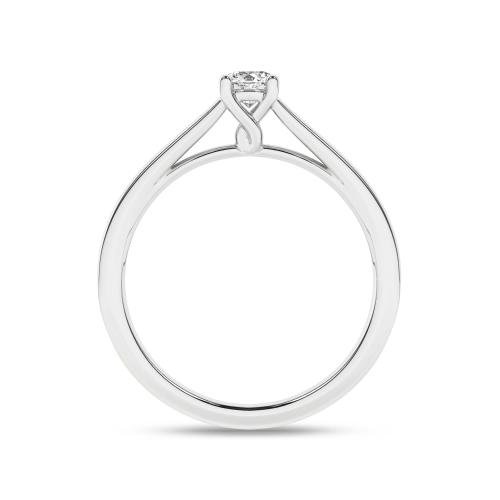 Inel de logodna din Aur Alb 14K cu Diamant 0.25Ct - 3