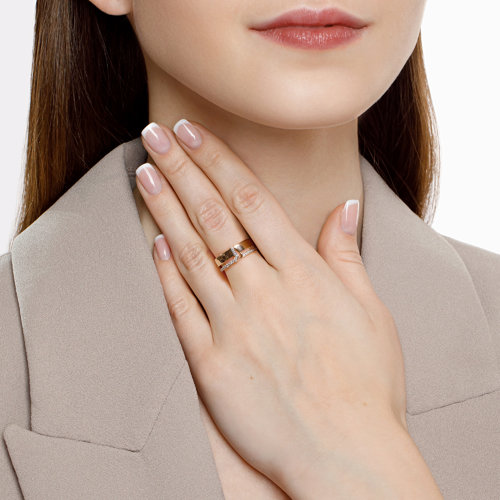 Inel din Aur Roz 14K cu Zirconiu „Fluture” - 3