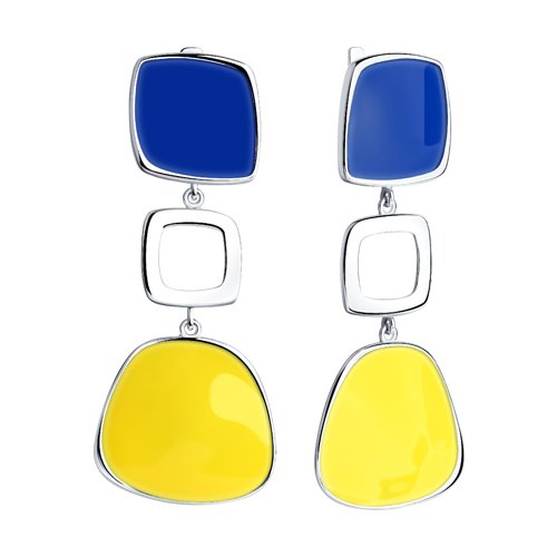 Cercei din Argint cu Email - 2