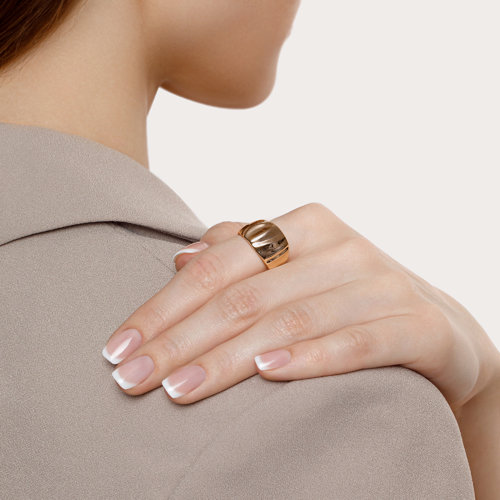 Inel din Aur Roz 14k - 3