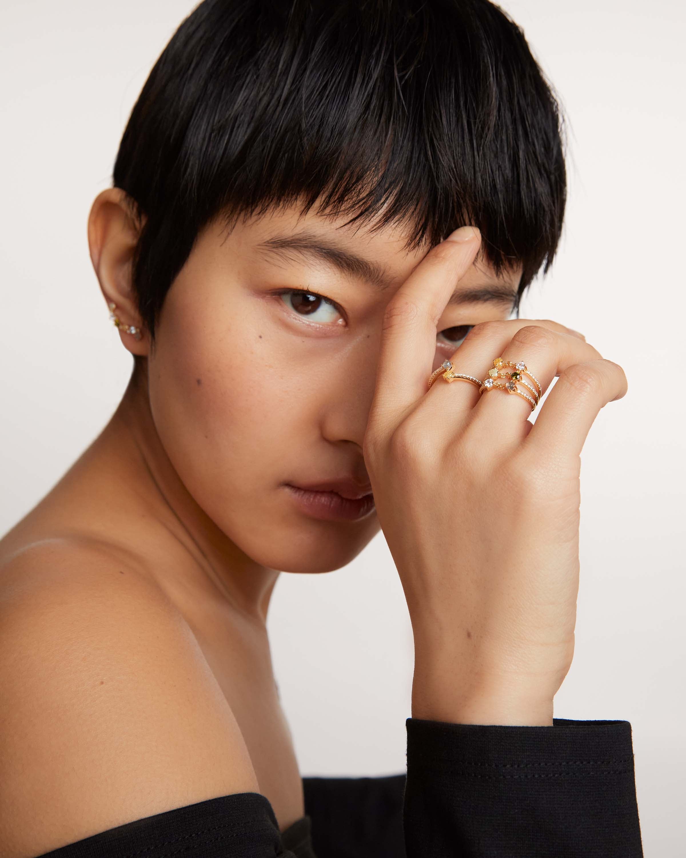 Inel din Argint placat cu Aur - 7