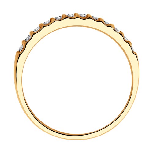 Inel din Aur Galben 14K cu Diamante - 3