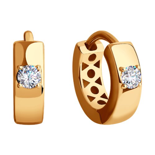 Cercei din Aur 14K cu Zirconiu  - 2