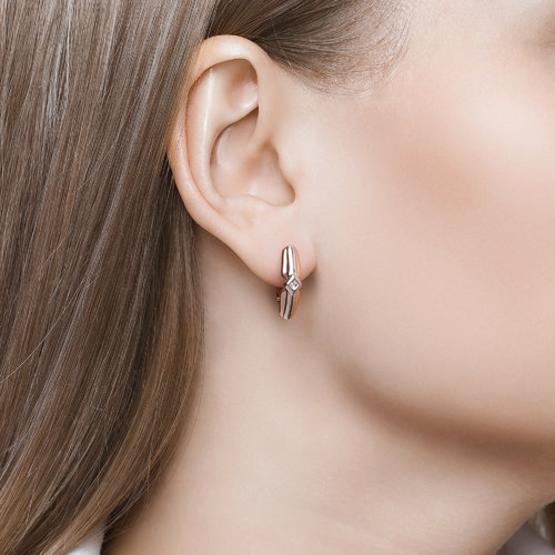 Cercei din Argint cu Diamante - 2