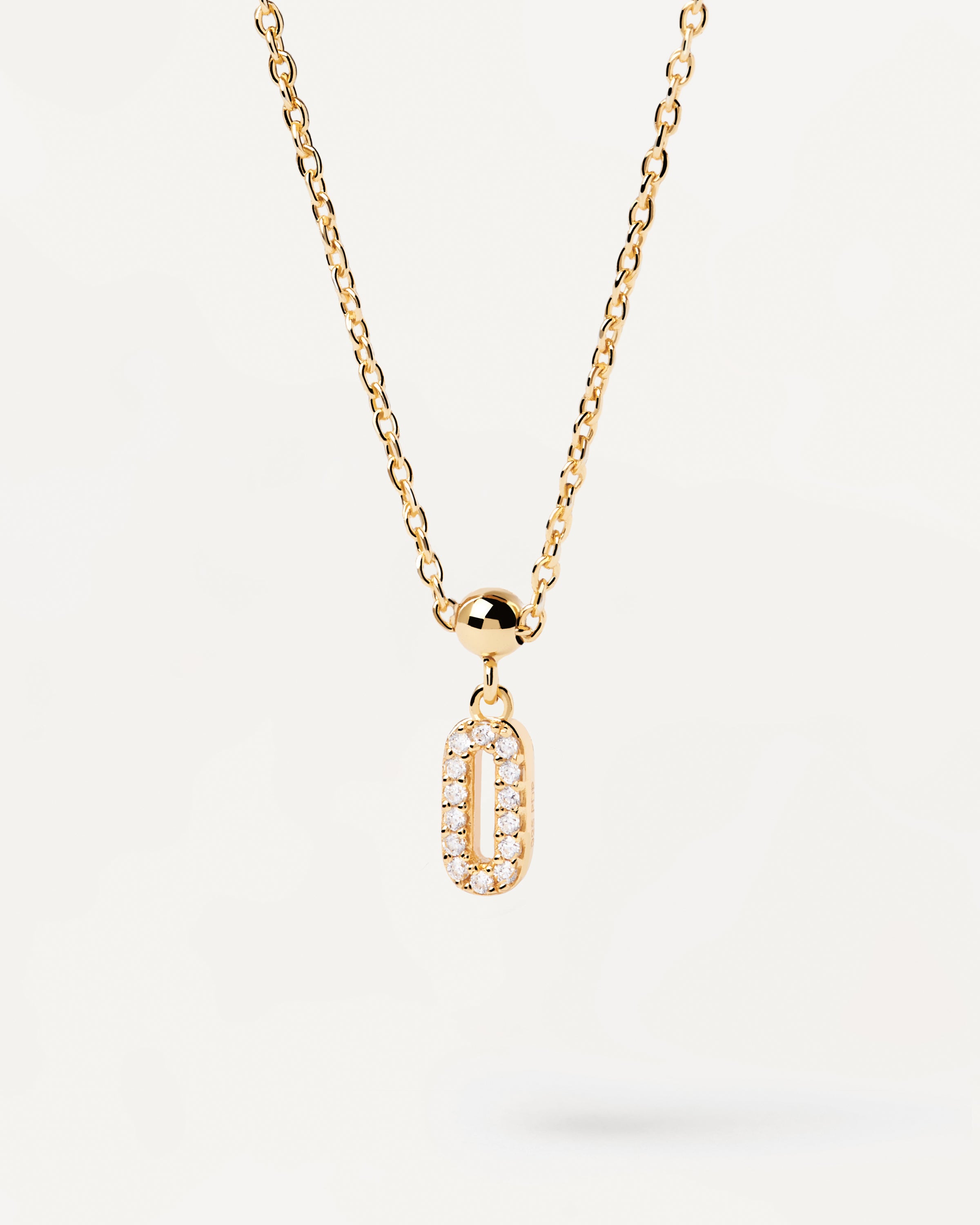 Pandantiv Charm din Argint placat cu Aur cu Zirconiu - 3