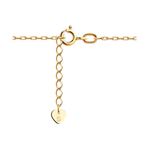 Bratara din Aur Roz 14K cu Zirconiu „Inima” - 2