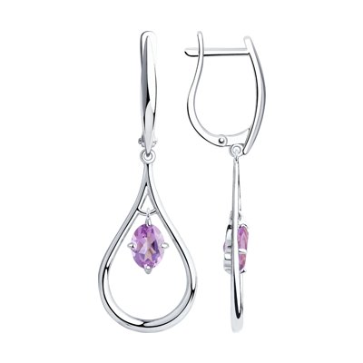 Cercei din Argint cu Ametist - 3
