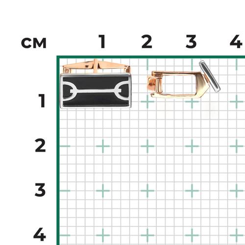 Butoni Aur Combinat  14K cu Email - 2