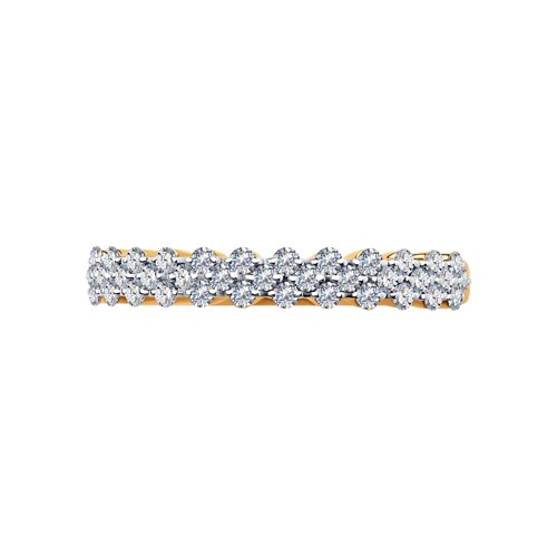 Inel din Aur Roz 14K cu Diamante - 3