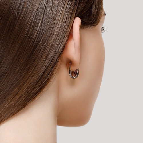 Cercei din Argint cu Ametist si Zirconiu - 4