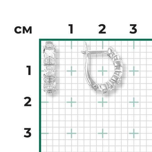 Cercei Aur Alb 14K cu Zirconiu - 2