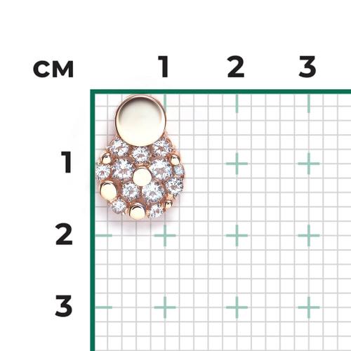 Pandantiv Aur Roz 14K cu Topaz - 2