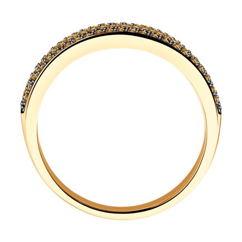 Inel din Aur Roz 14K cu Diamante - 3