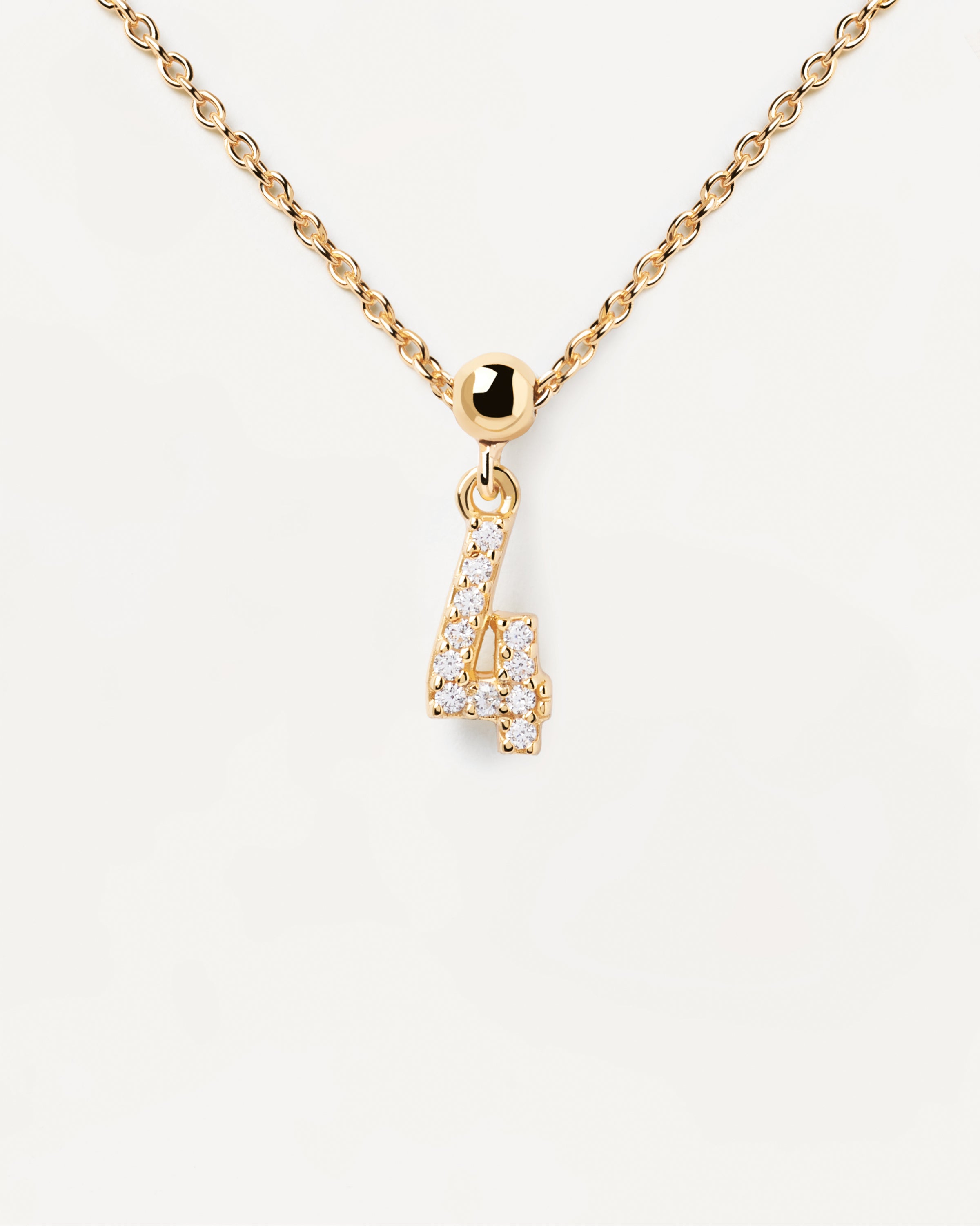 Pandantiv Charm din Argint placat cu Aur cu Zirconiu - 6