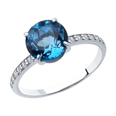 Inel din Argint cu Topaz si Zirconiu - 1
