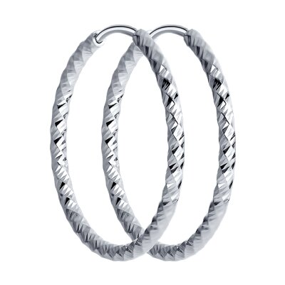 Cercei Congo din Argint diametrul 20mm - 1