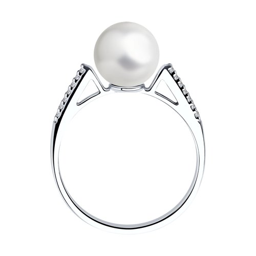 Inel din Argint cu Perla sint. si Zirconiu - 2