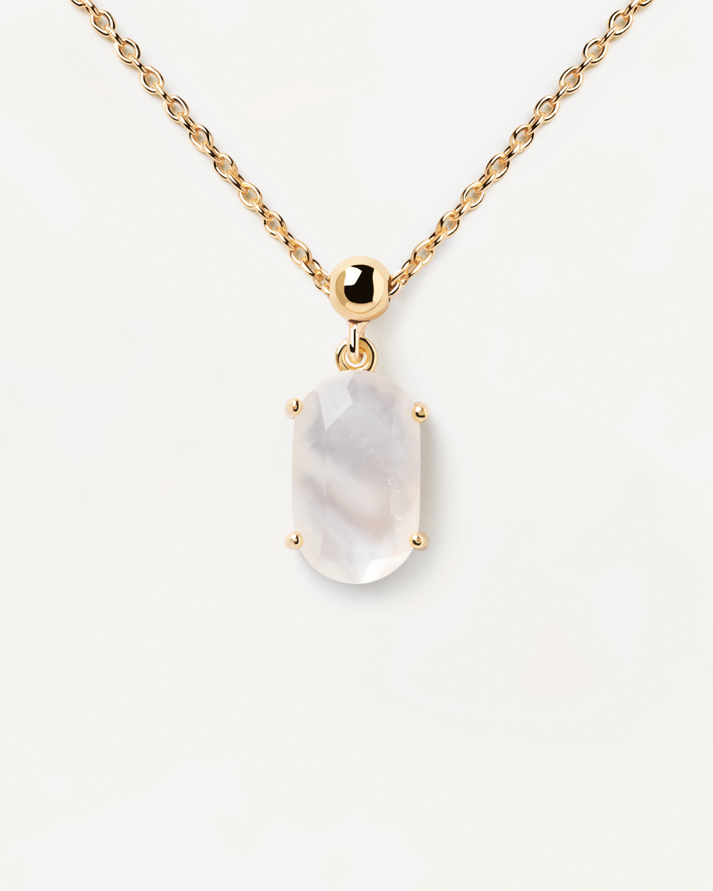 Pandantiv Charm din Argint placat cu Aur cu Sidef - 7