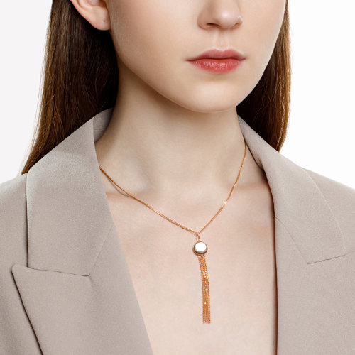 Pandantiv din Aur Roz 14k - 2