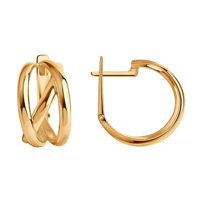 Cercei din Argint placat cu Aur - 6