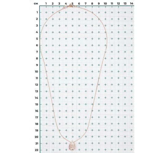 Colier Aur Roz 14K cu Zirconiu - 3
