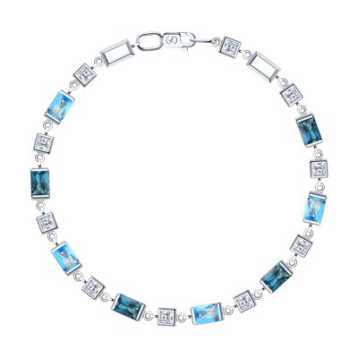 Bratara din Aur Roz 14K cu Topaz si Zirconiu Swarovski - 3